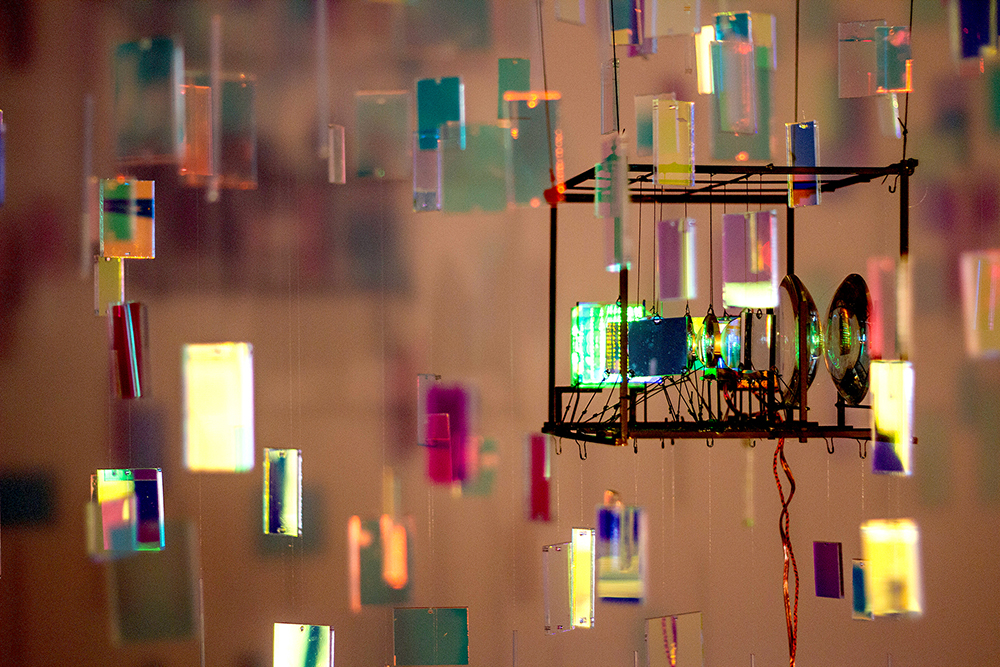 dichroic acrylic art